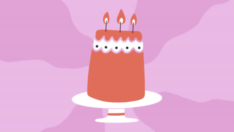 생일 케이크 일러스트레이션