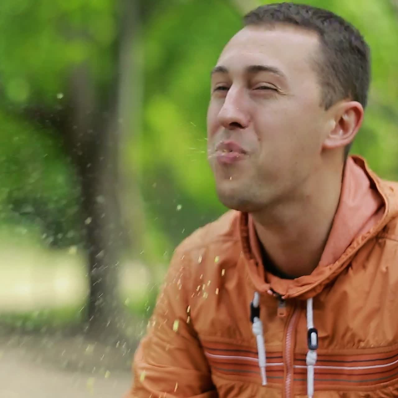 Man Having A Cookies