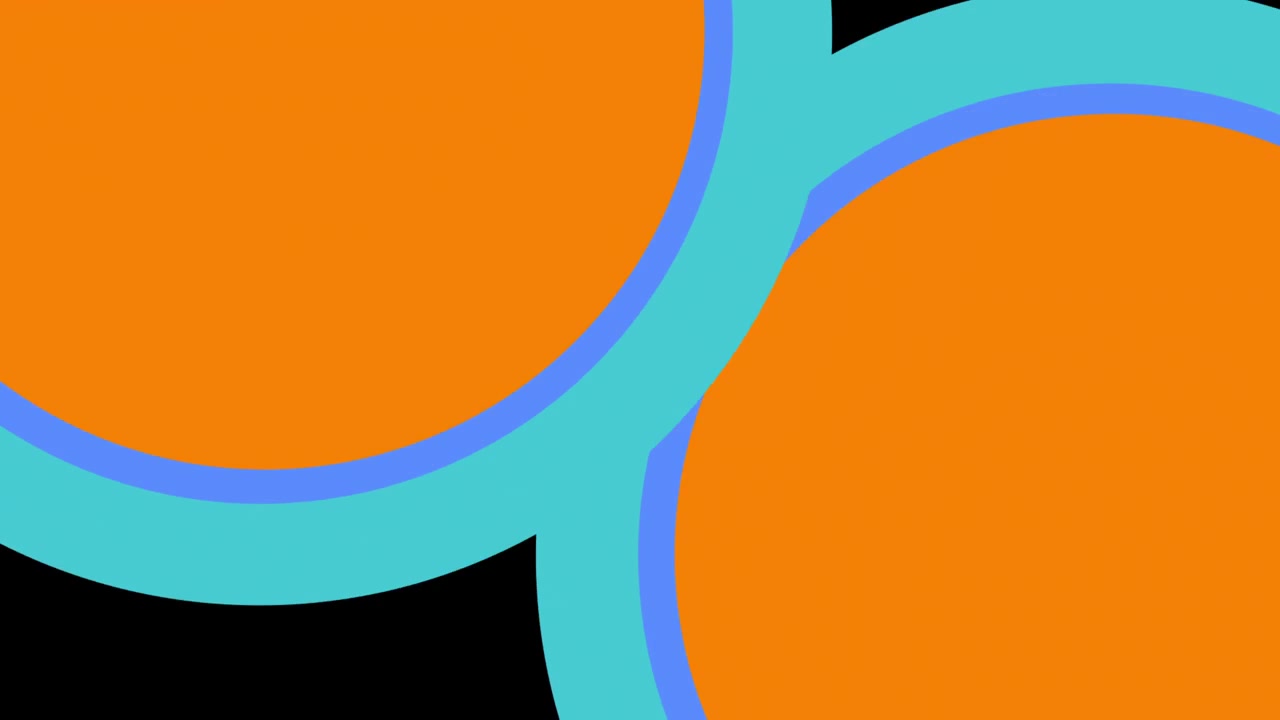 Abstract Motion Graphic Transition with Expanding Colorful Circles