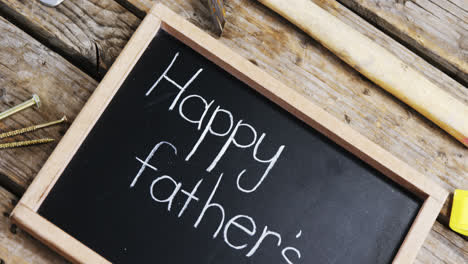 Happy-fathers-day-message-with-old-work-tools