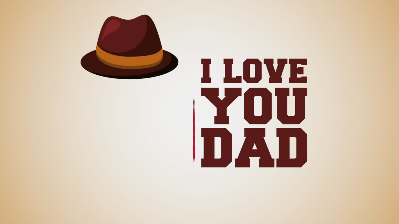 happy fathers day design, Video Animation