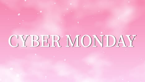 cyber monday sale event text animation motion graphics