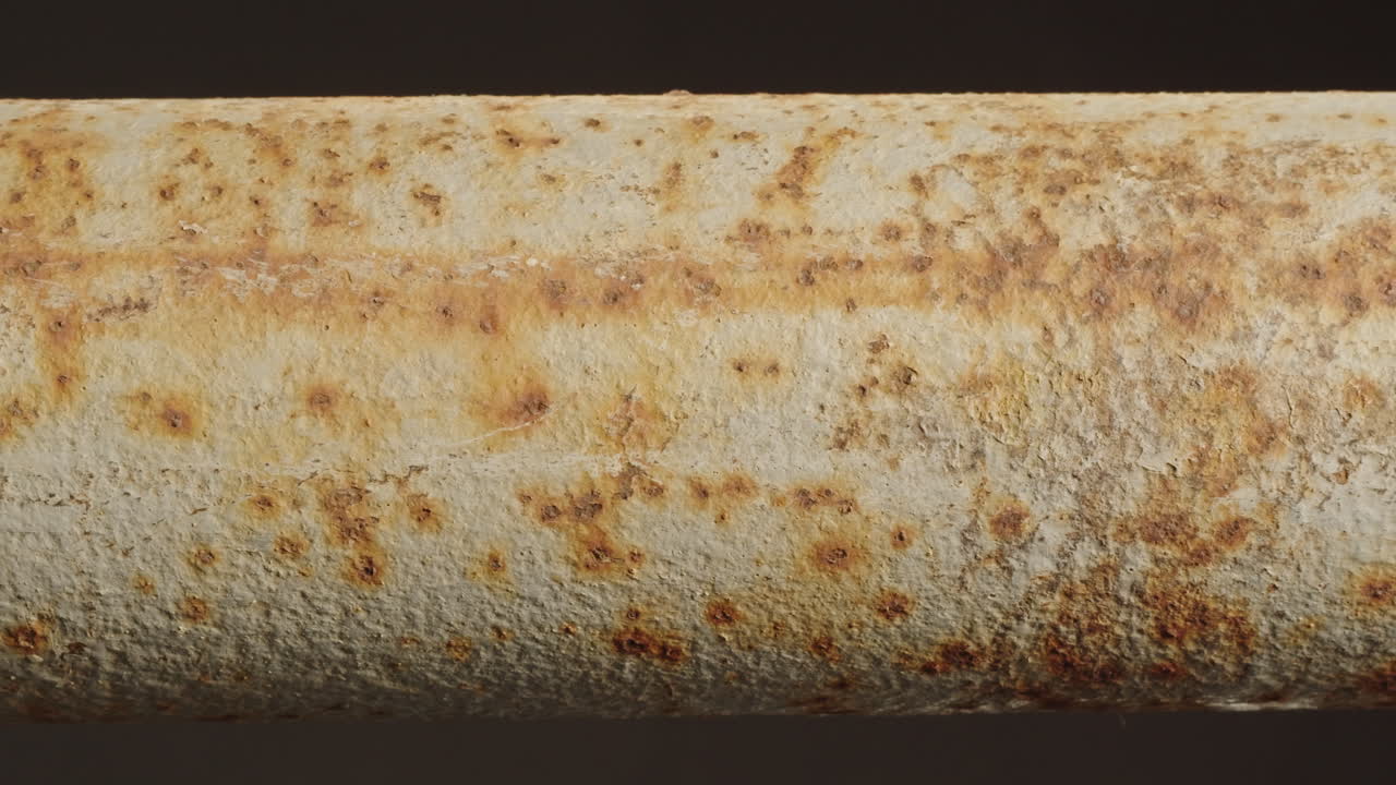 tubería de metal oxidado