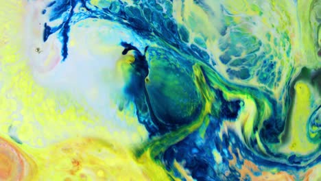 abstract colours spreading paint swirling and blast