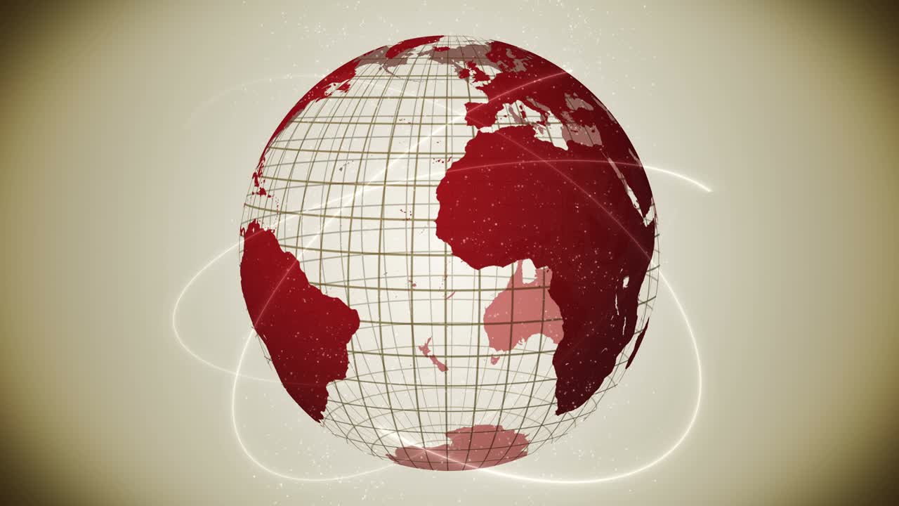 pandemia de infección. tierra global con puntos rojos de infección. concepto de elementos médicos. enfermedad o prevención. cuidado de la salud. control infeccioso. curación de virus. animación de bucle.