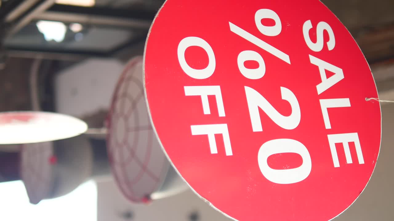 Papan Tanda Diskon 20%