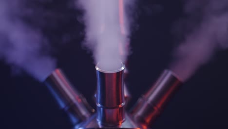 close-up of hookah with smoke