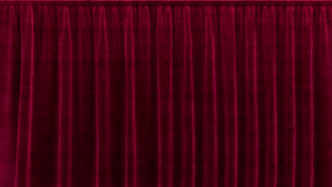 flying sideways red velvet curtain with alpha channel