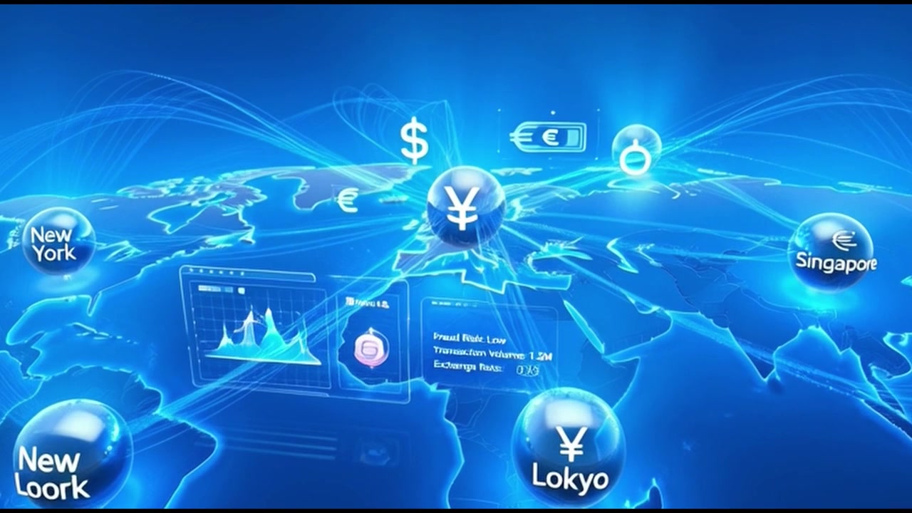 Mappa Digitale del Mondo che Mostra la Rete Finanziaria Globale e le Connessioni Dati