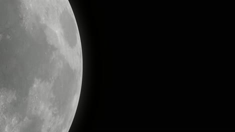 close-up view from a satellite that is approaching the earth-moon