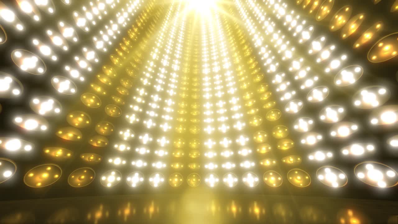 Golden Light Tunnel Stage