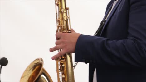 saxophonist playing