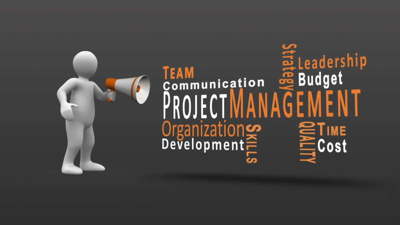 белая фигура кричит в мегафон, чтобы раскрыть условия управления клиентами