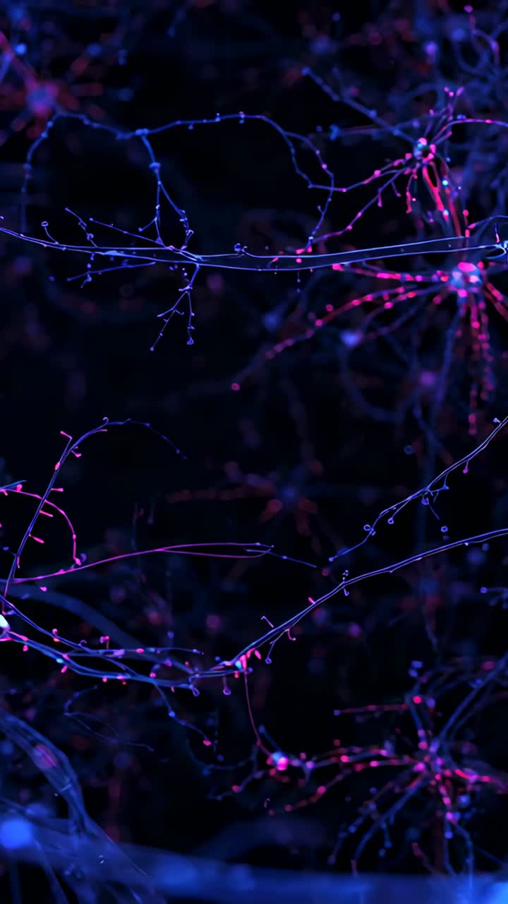 Vertical video: Pulling back camera, glowing network revealing wider lattice in void, pulsing nodes