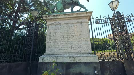 statue with historical significance in a public space