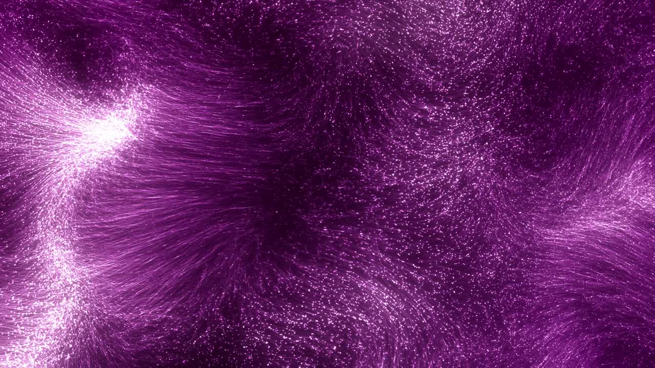 Abstrakter, ätherischer, bildschirmfüllender, psychedelischer, beleuchteter Faserwirbel-Loop-Hintergrund.