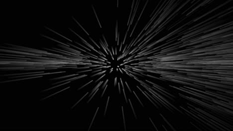 white light rays mirrored on black screen in animated loop background