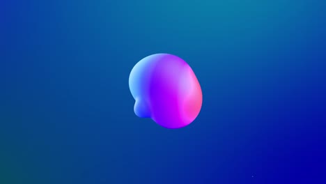 abstract 3d background with beautiful rainbow colors gradient on wax bubbles metaball, spheres fly in air with inner glow, merge like drops of melt wax. 23