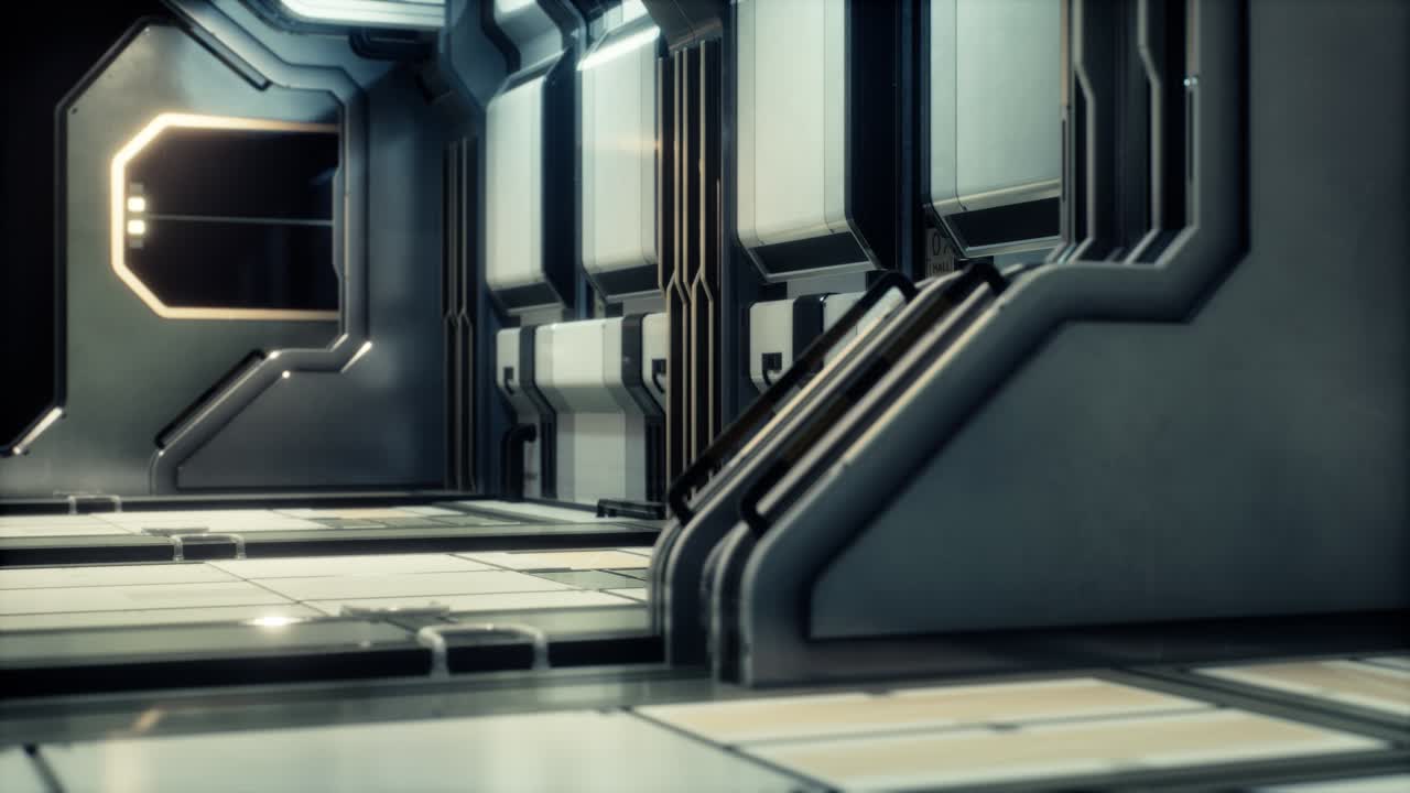 túnel de ciencia ficción o corredor de naves espaciales