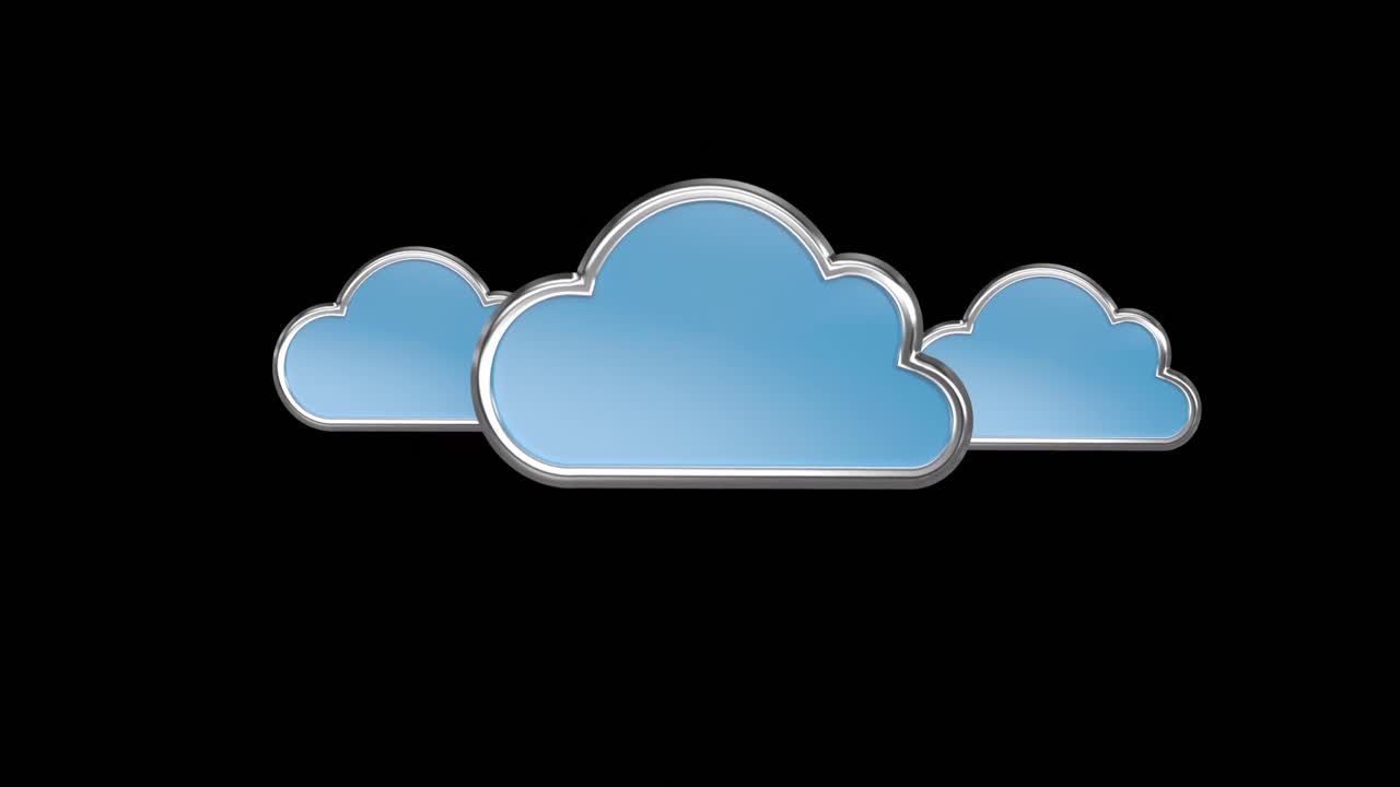 Cloud icons 4k
