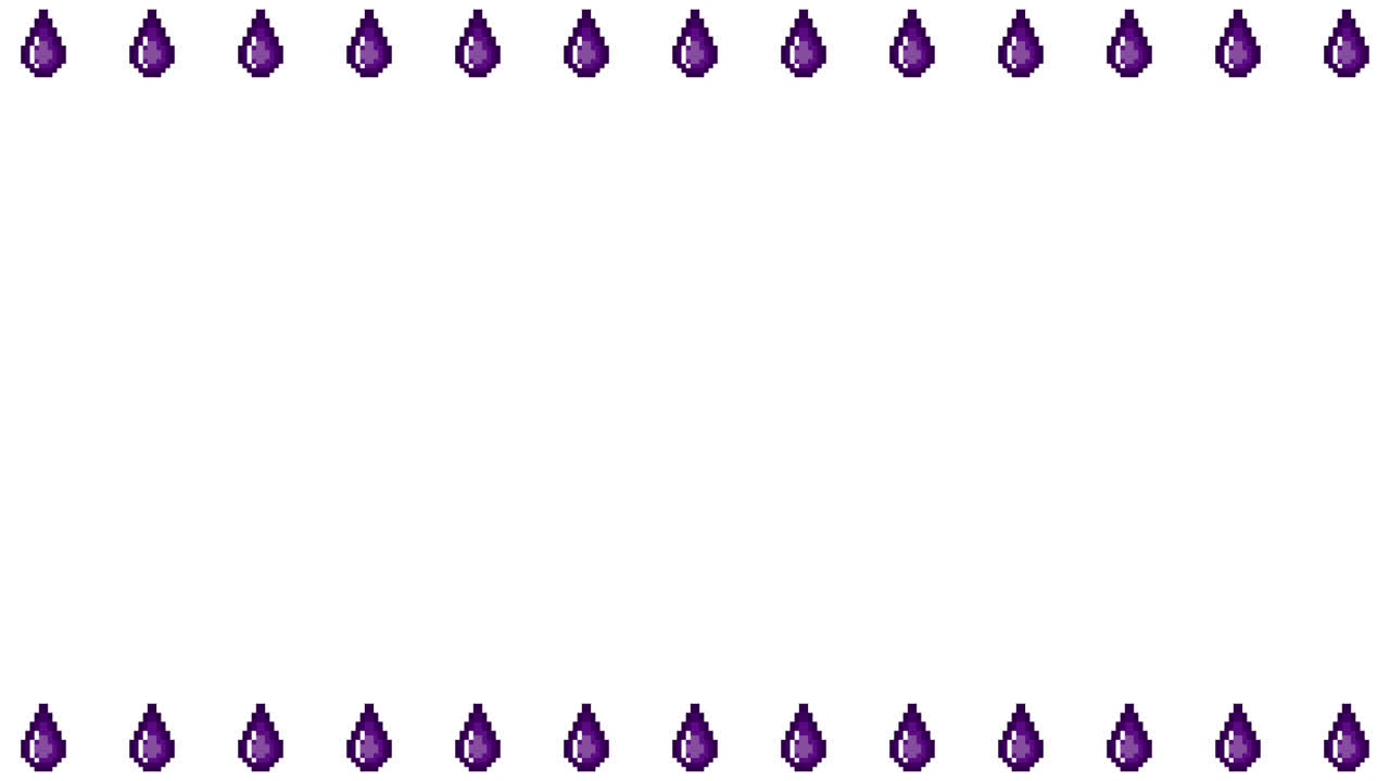Pixel Art Mini Drop mark Frame Animated Overlay 1080p Transparent 30 fps (7).mov