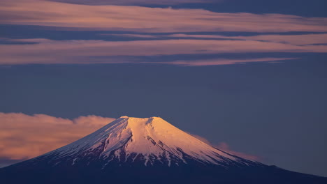 mount fuji at sunrise/sunset