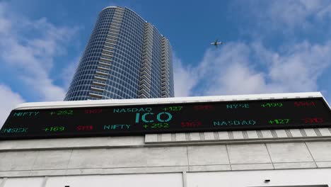 ico stock market board