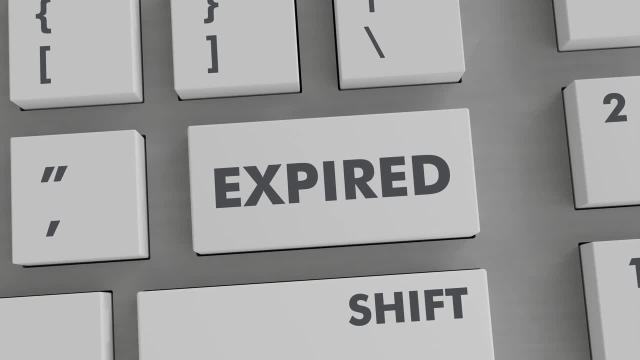 EXPIRED BUTTON PRESSING ON KEYBOARD