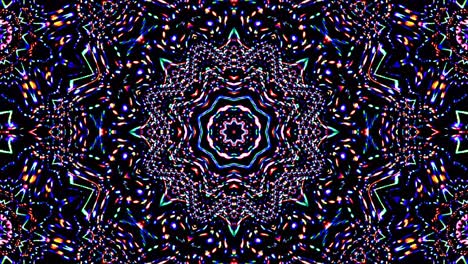 abstract kaleidoscope pattern with full colors. magic mandala. 4k