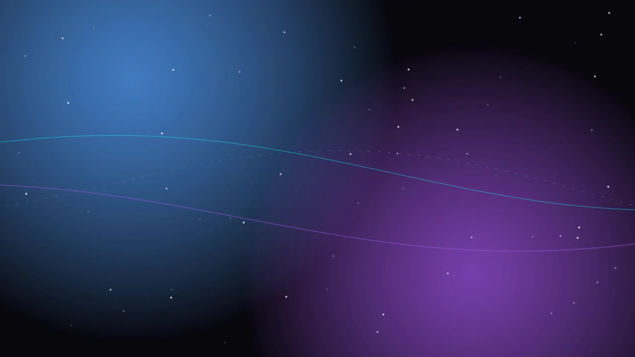 Abstract Motion Background with Blue and Purple Glowing Orbs