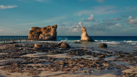 Cleopatra-bath-beach-in-Egypt-travel-holiday-destination-in-North-Africa-panoramic-view-at-sunset