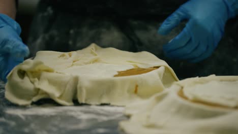 Baker-Folding-Pie-Crust-Dough