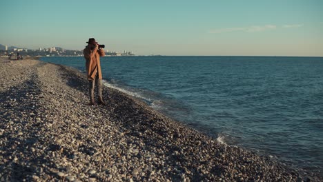 fotógrafo en la playa