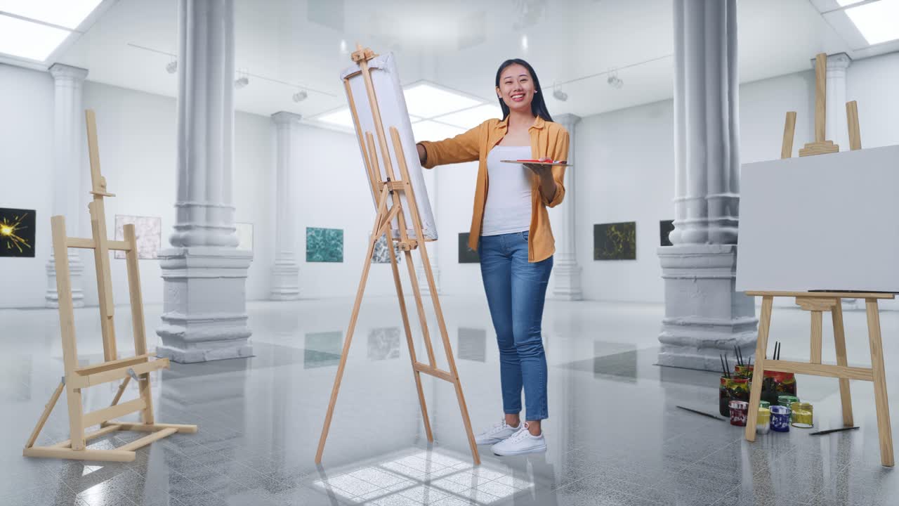 미술관의 예술가