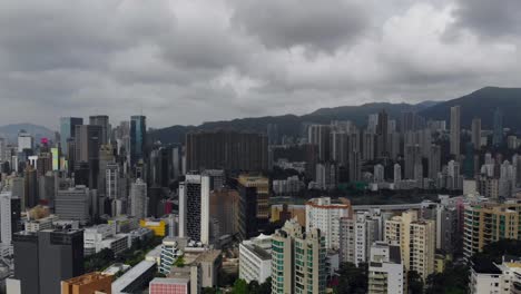 Drohnenaufnahmen-Von-Gebäuden-In-Hongkong