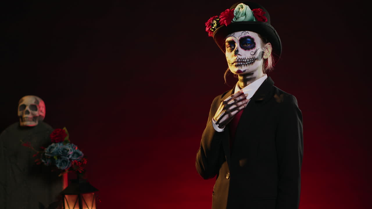 Day of the Dead costume woman