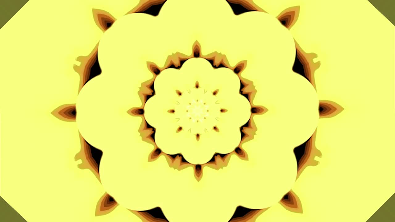 diseño de mandala abstracto con espirales doradas y patrones florales