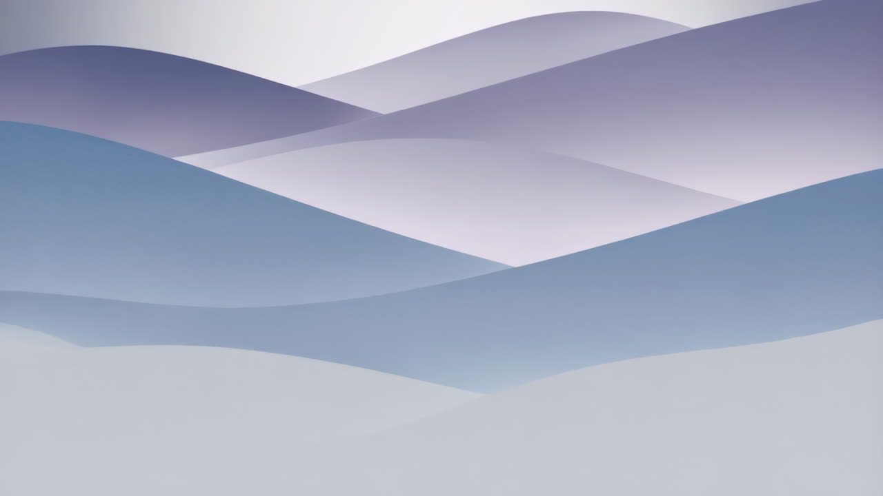 Abstract Layered Landscape in Pastel Tones