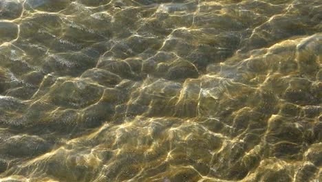 water waves and light patterns in the sand