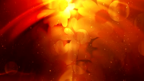 un bucle de fondo floral brillante