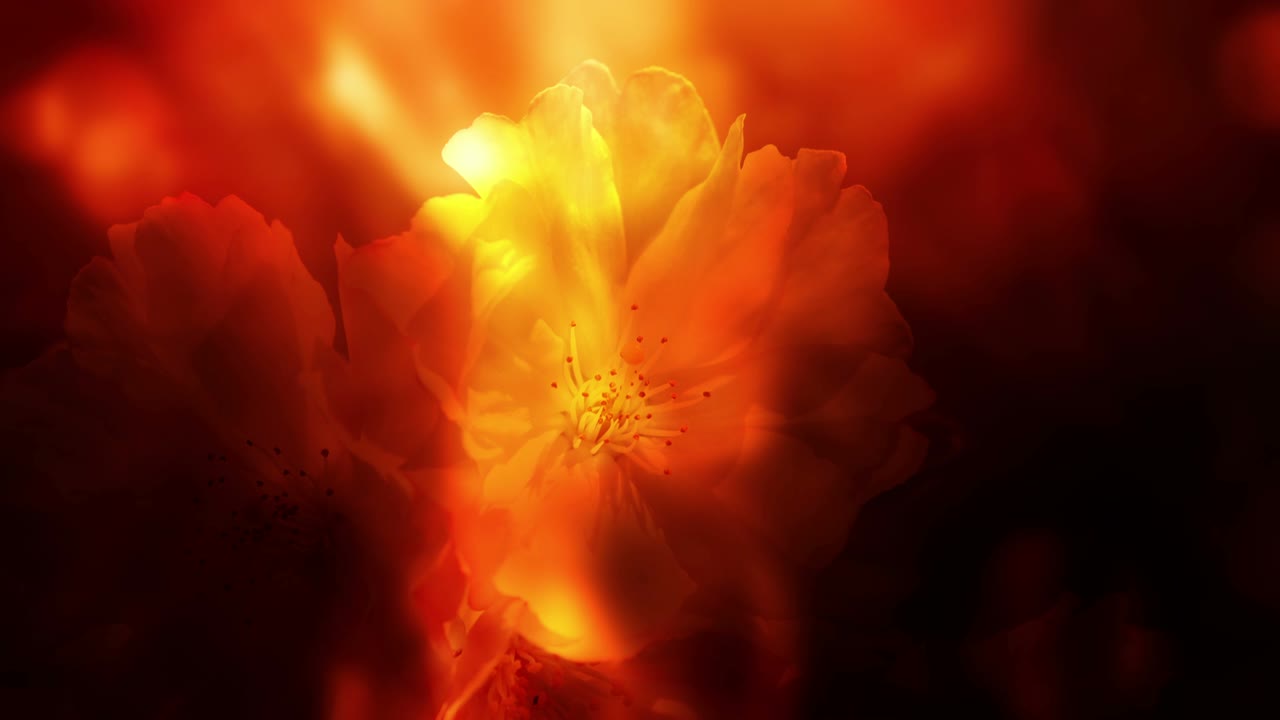 반이는 꽃 디자인 루프