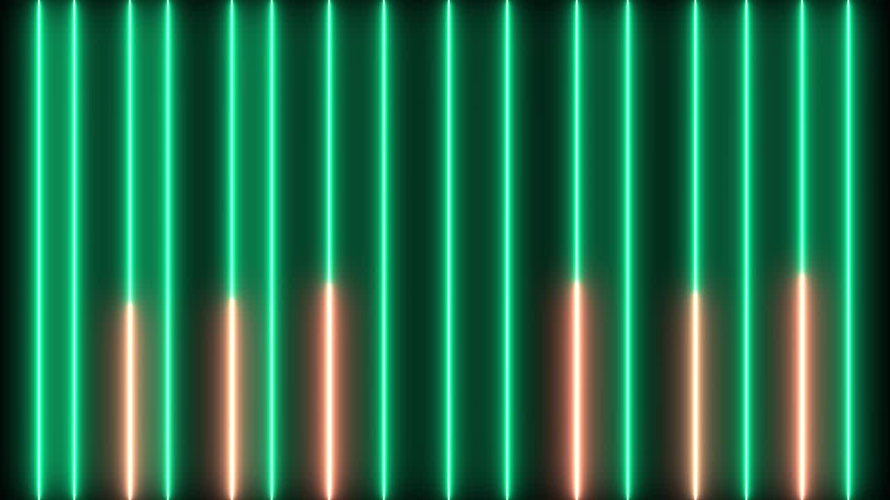 líneas de neón creativas abstractas, animación de bucle de barras.