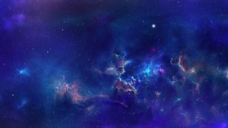 bucle de fondo de viaje de la nebulosa 4k