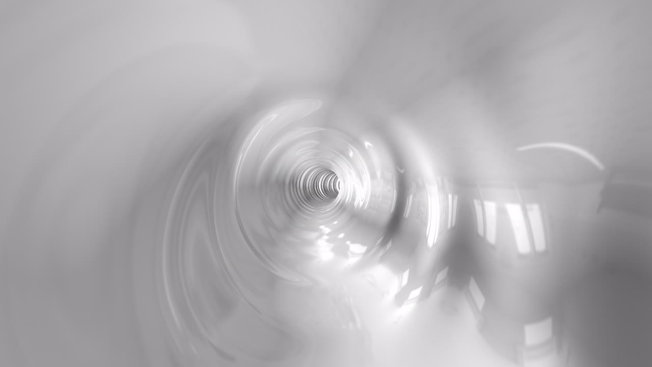 ホワイト・トンネルに飛び込む 4k アニメーション