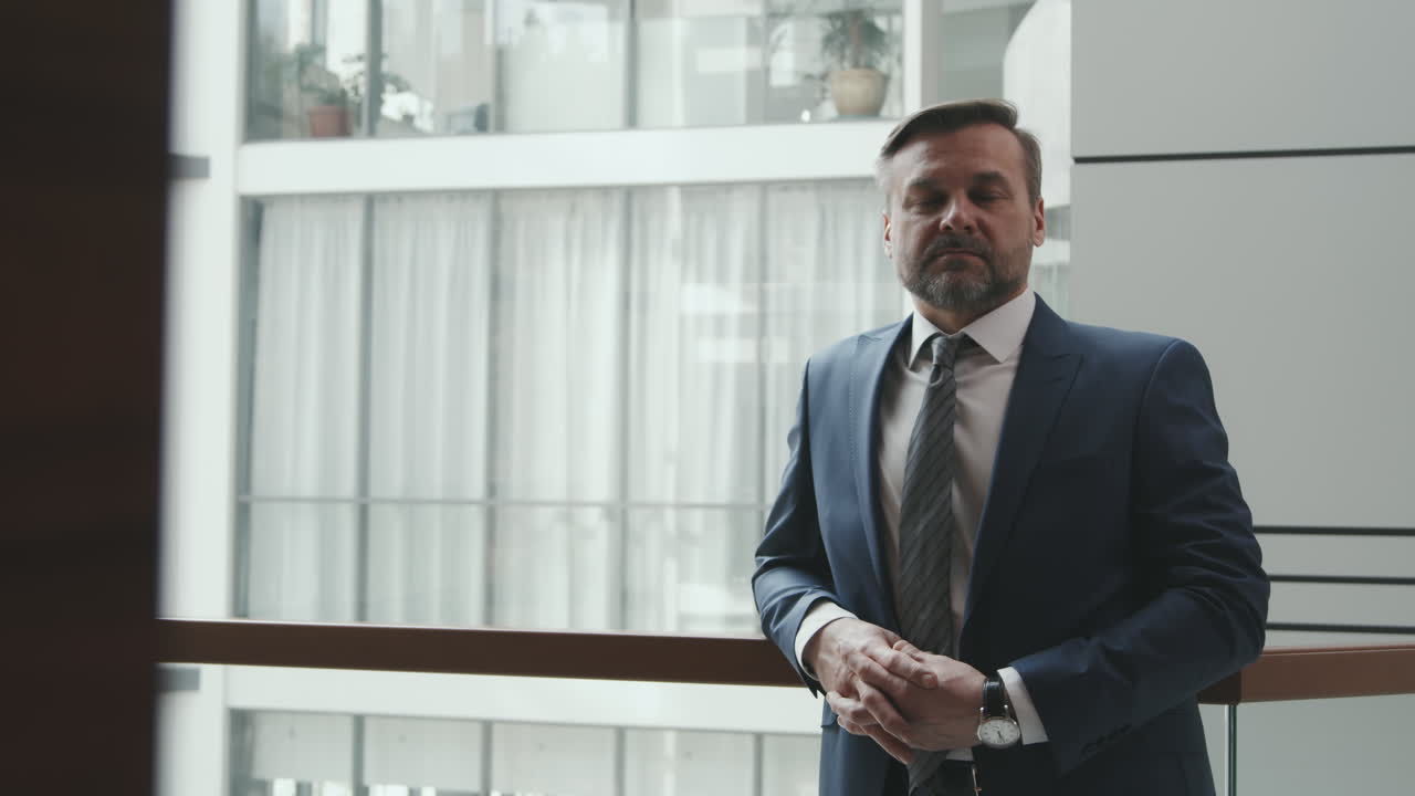 Portrait of Mature Lawyer or Businessman in Suit