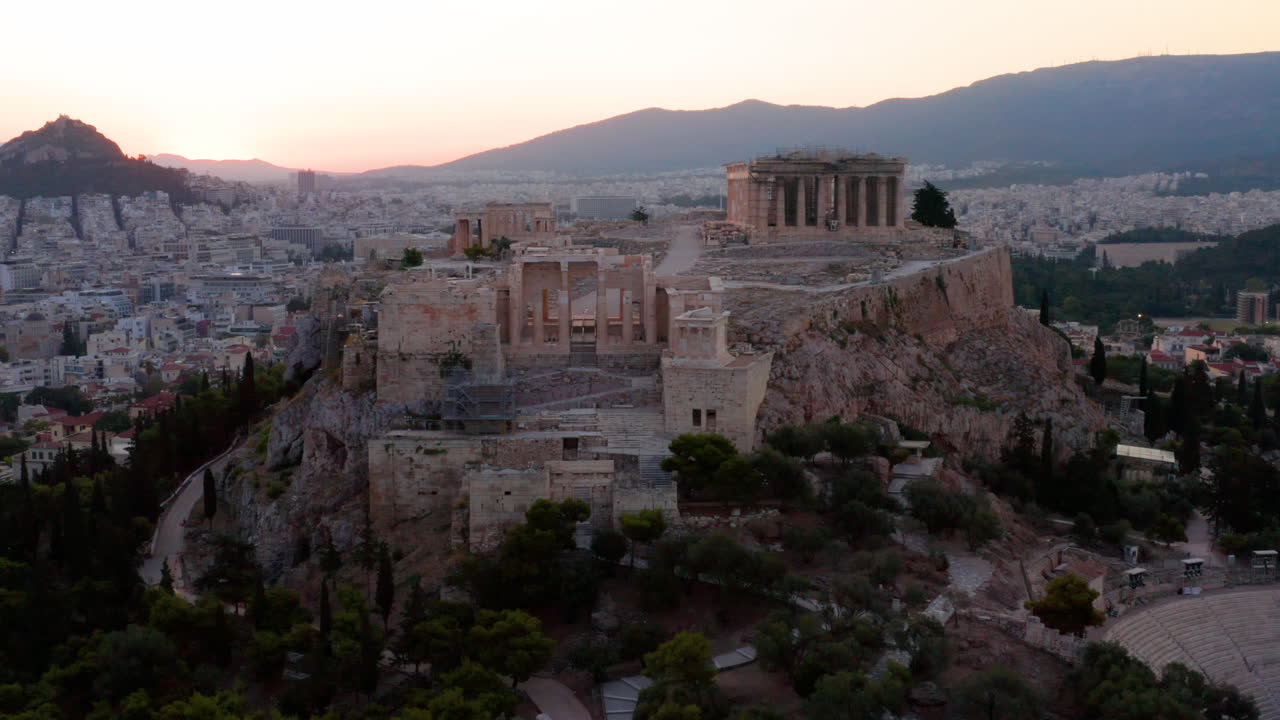 Acropolis of Athens at Sunset