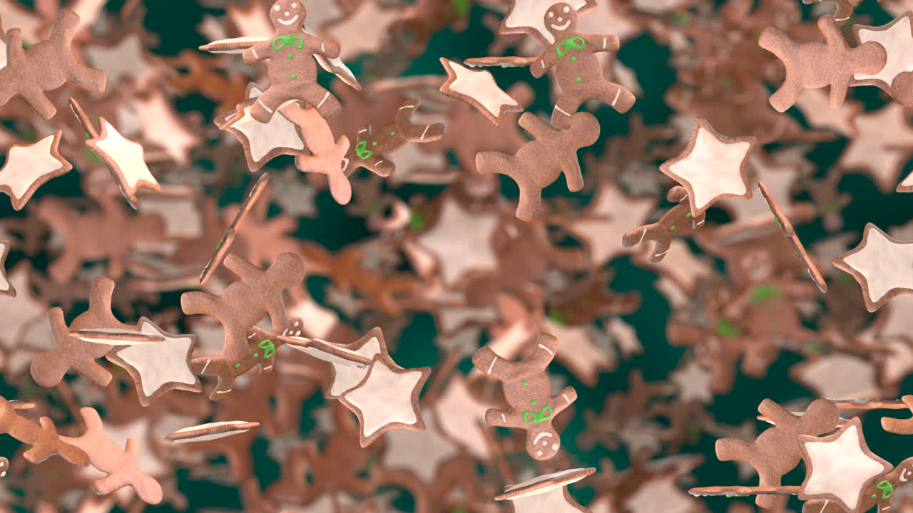 CHRISTMAS Gingerbread Swirl Background LOOPTILE
