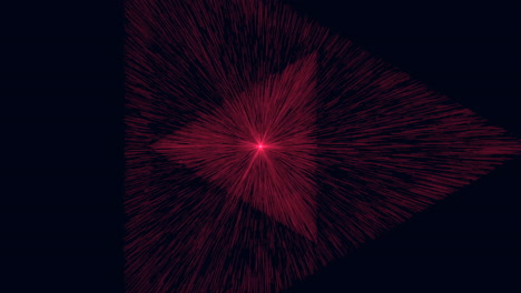 Dynamic red and black abstract design with radiating center light