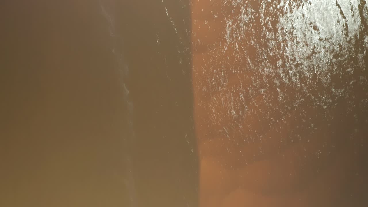 AERIAL: Top Down View of Brown River Nemunas