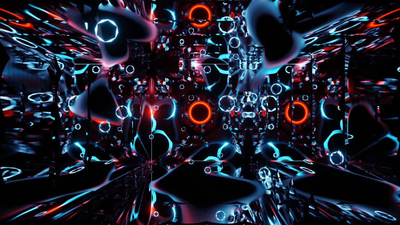 el fantasía del túnel de espejo de bucle